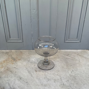 Antique French glass leech jar