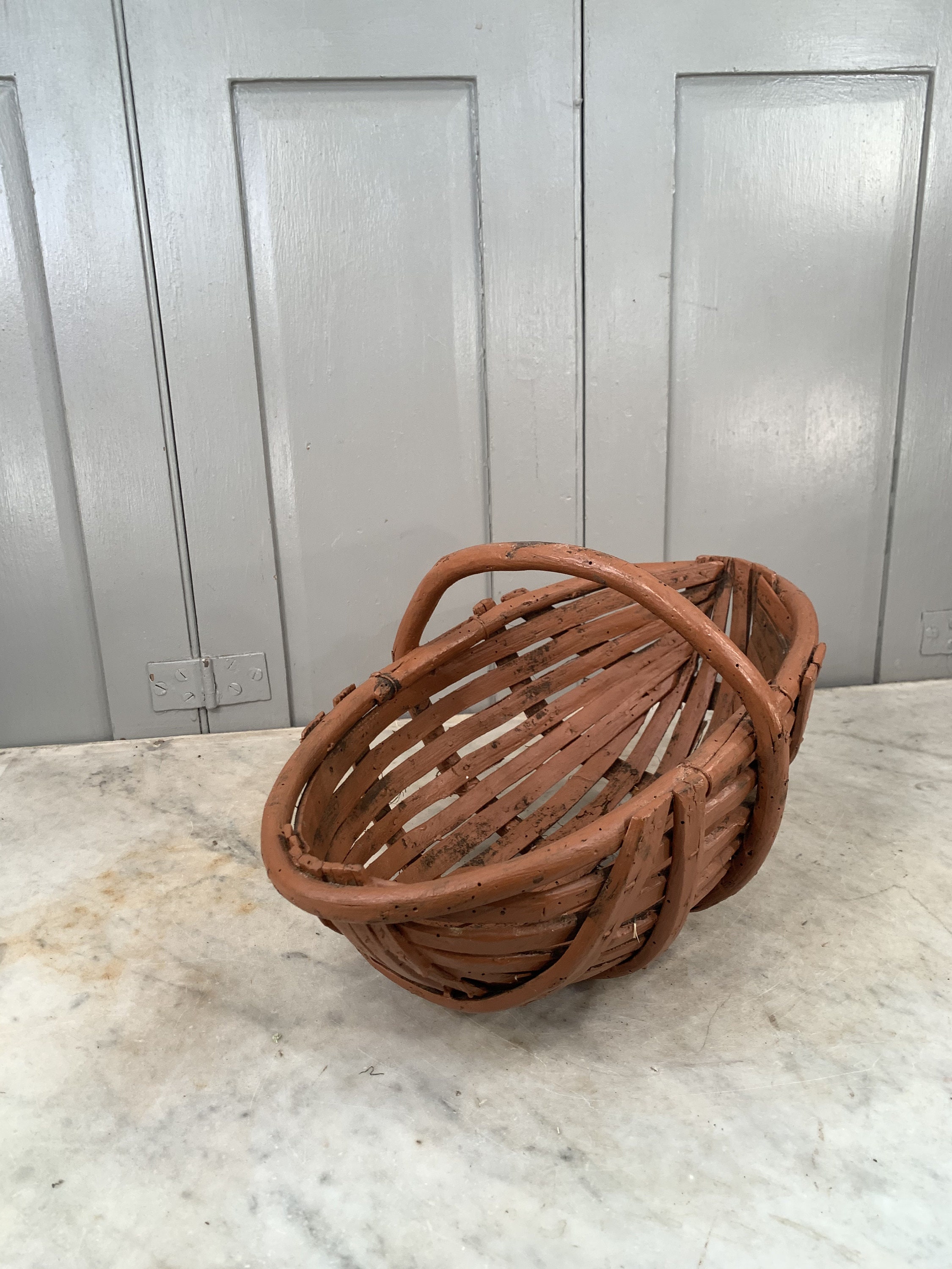 Antiguo vintage francés madera jardín cesta trug | Etsy