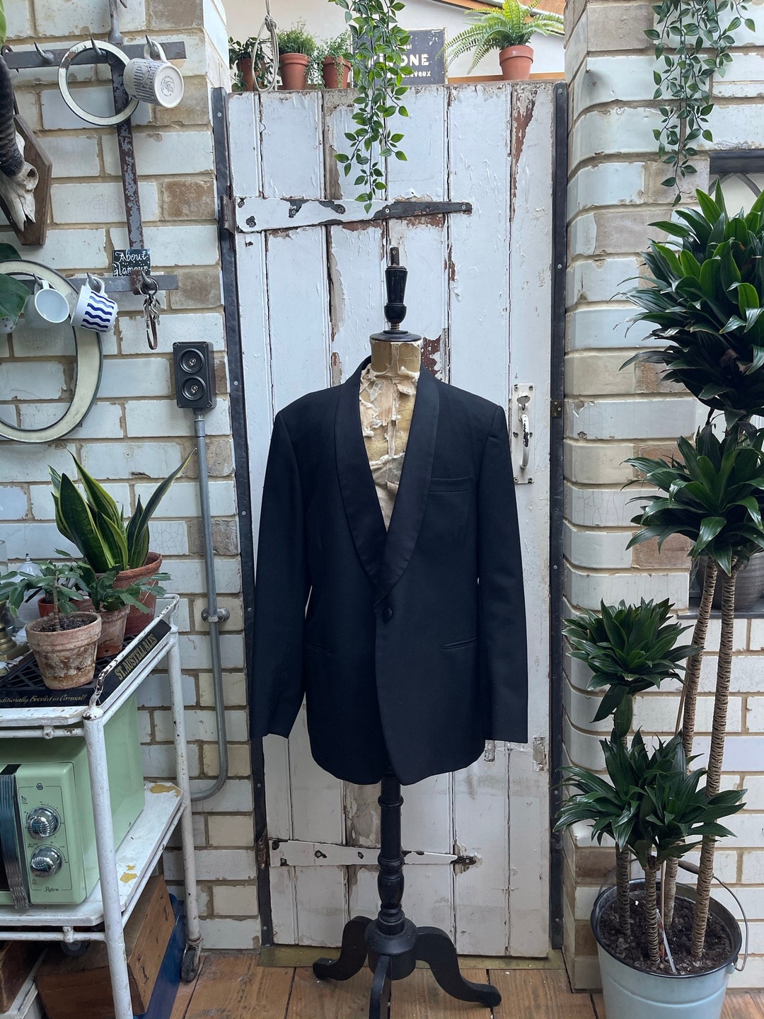 Vintage English Austin Reed Mens Black Formal Jacket Size M/L Etsy UK