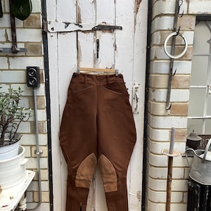 Antique brown wool riding breeches jodhpurs size S