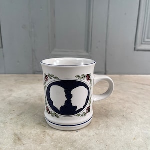 Vintage Denby commemorative mug Royal Wedding of Charles and Diana 29th July 1981