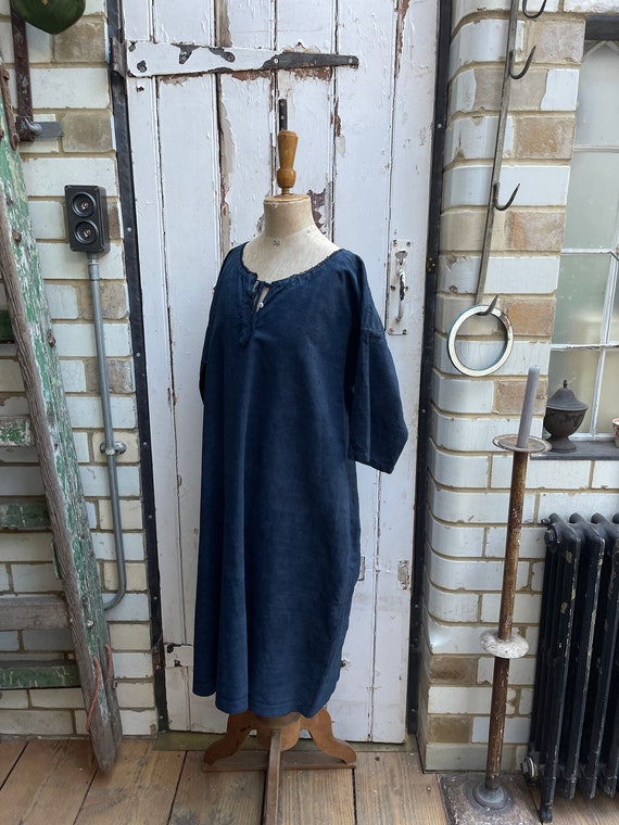 1900-10s French Vintage Indigo Metis 50s France Vintage Indigo