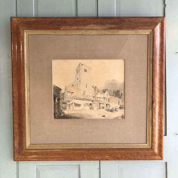 Antique watercolour painting by JS Cotman