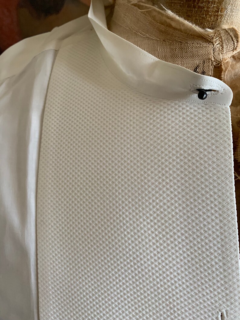 Antique English white cotton dress shirt by Hawes /& Curtis London size 16 final instalment SOLD to Joven