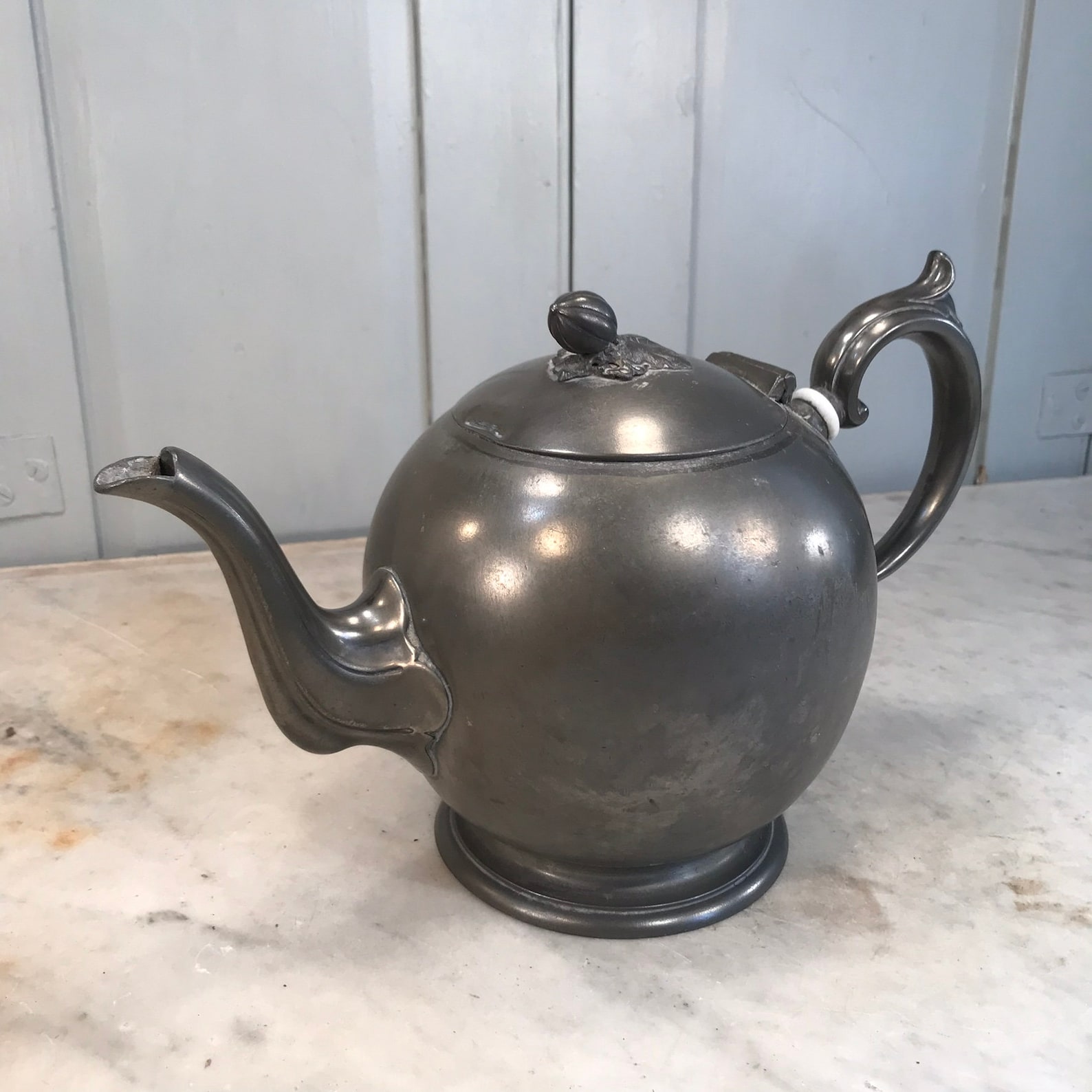 Antique pewter teapot by Philip Ashberry & Sons Etsy