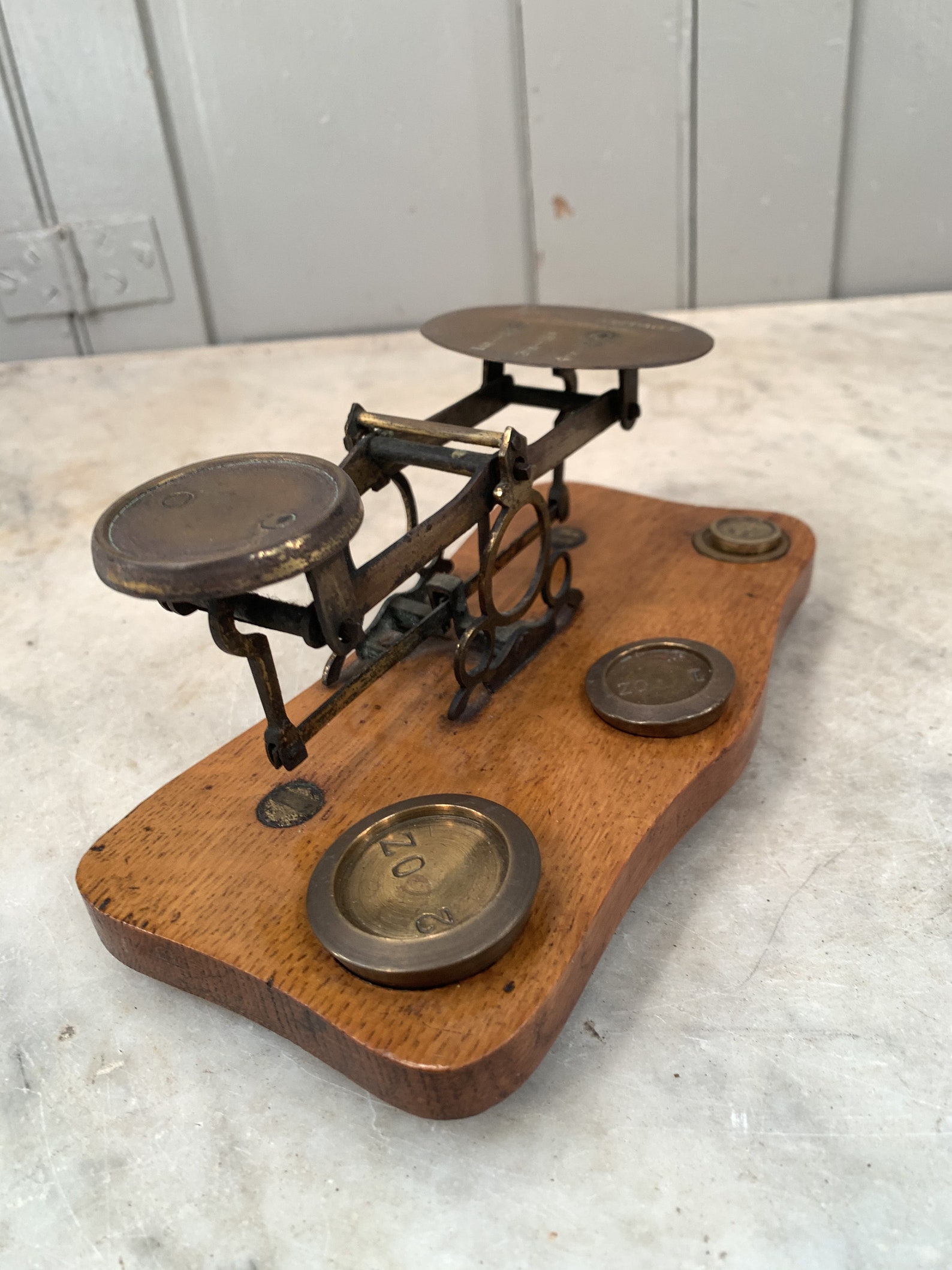 Antique brass Postal Scales Etsy