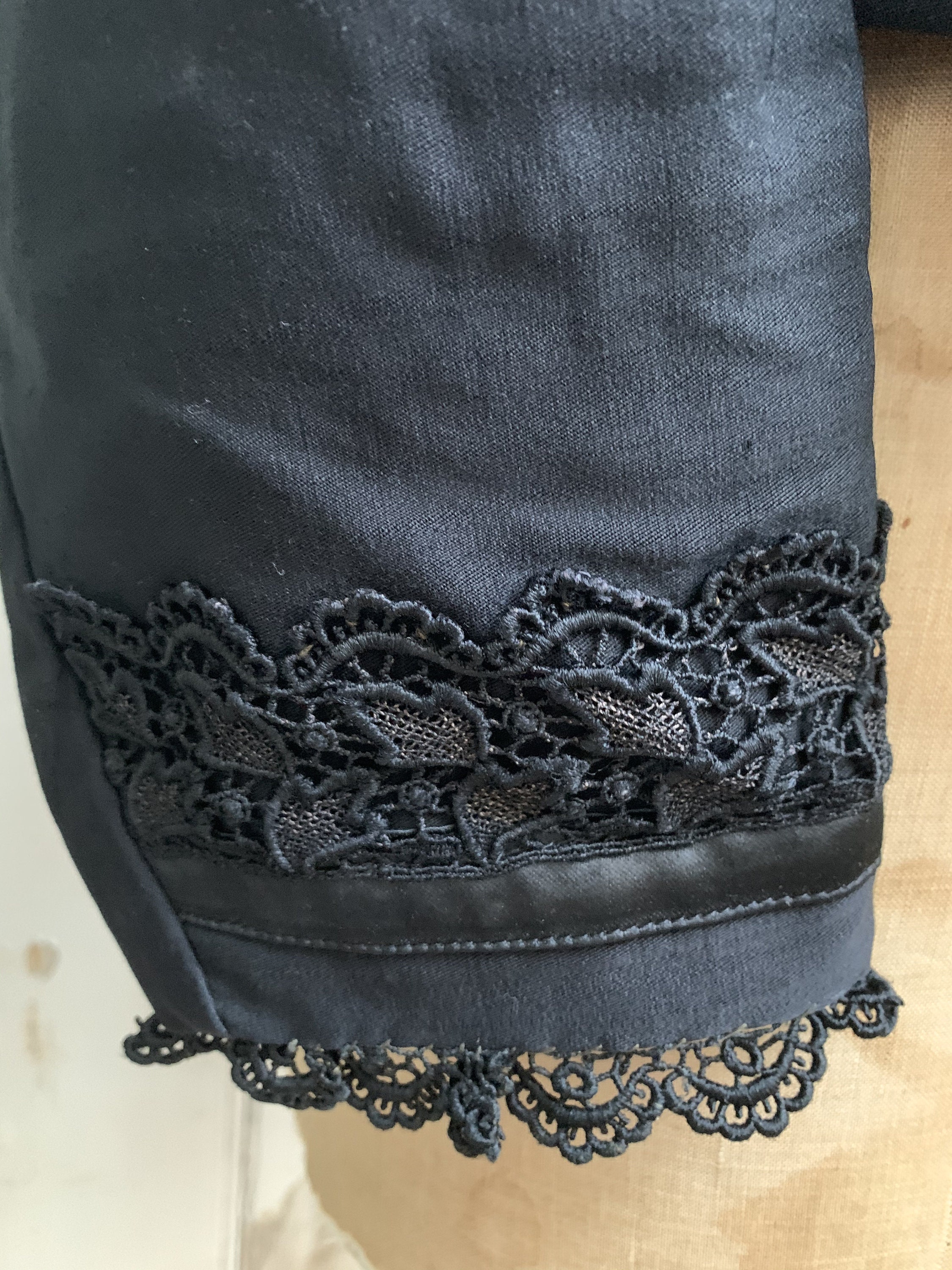Antique Dutch black wool handmade ladies jacket size S/M | Etsy