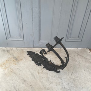 Antique French bronze wall mounted light fitting sconce
