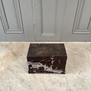 Antique Victorian mahogany writing box with divided interior