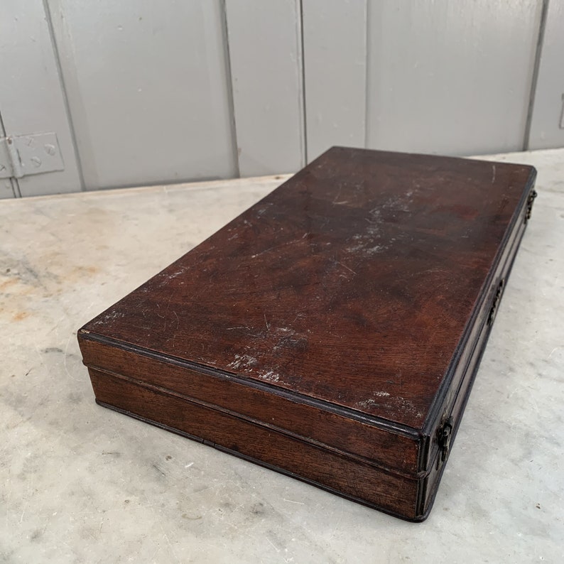 Antique 18th Century mahogany artists box paintbox Etsy