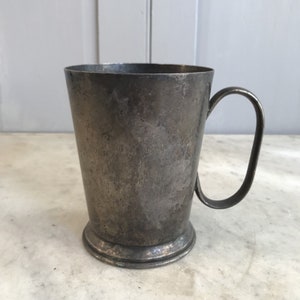 Antique silver plated military tankard trophy engraved Singapore 1962