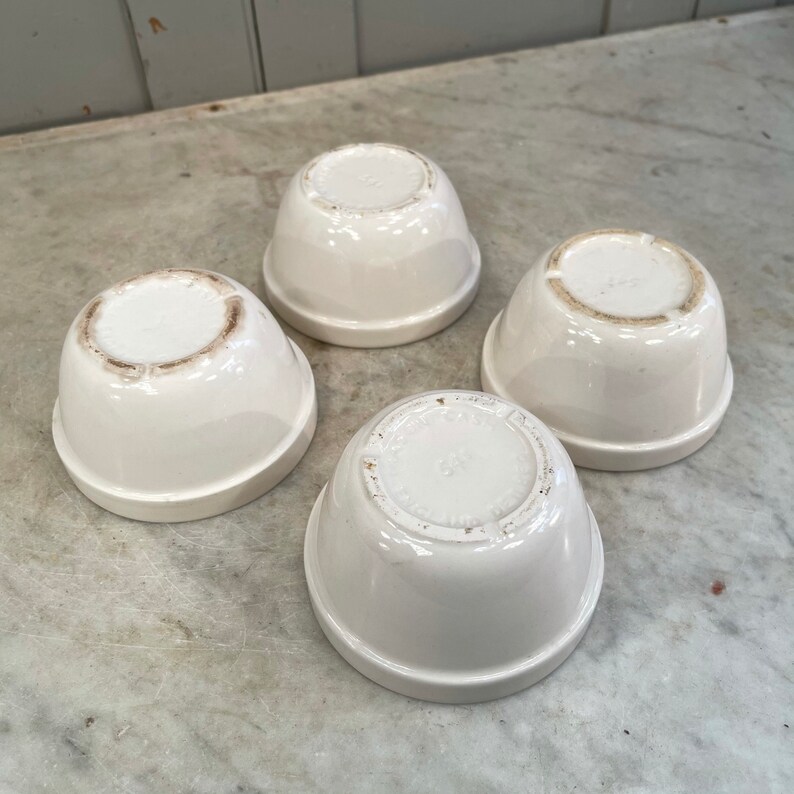Vintage Set 4 Mason Cash Small Ceramic Pudding Basins Size 54 Etsy UK