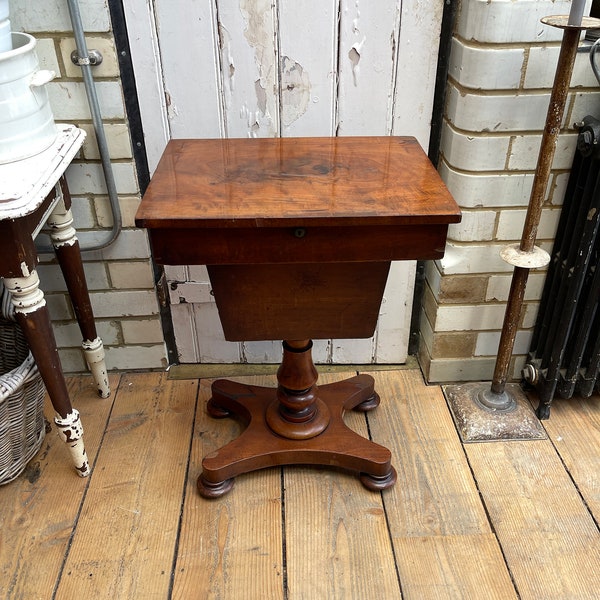 Antique Sewing Table Etsy UK