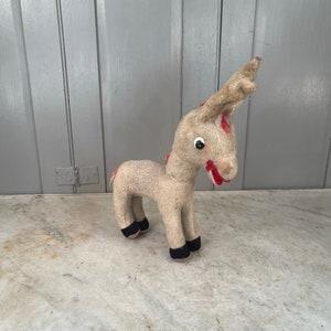 Vintage stuffed toy donkey