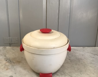 Cubo de hielo de baquelita estilo Art Déco retro vintage