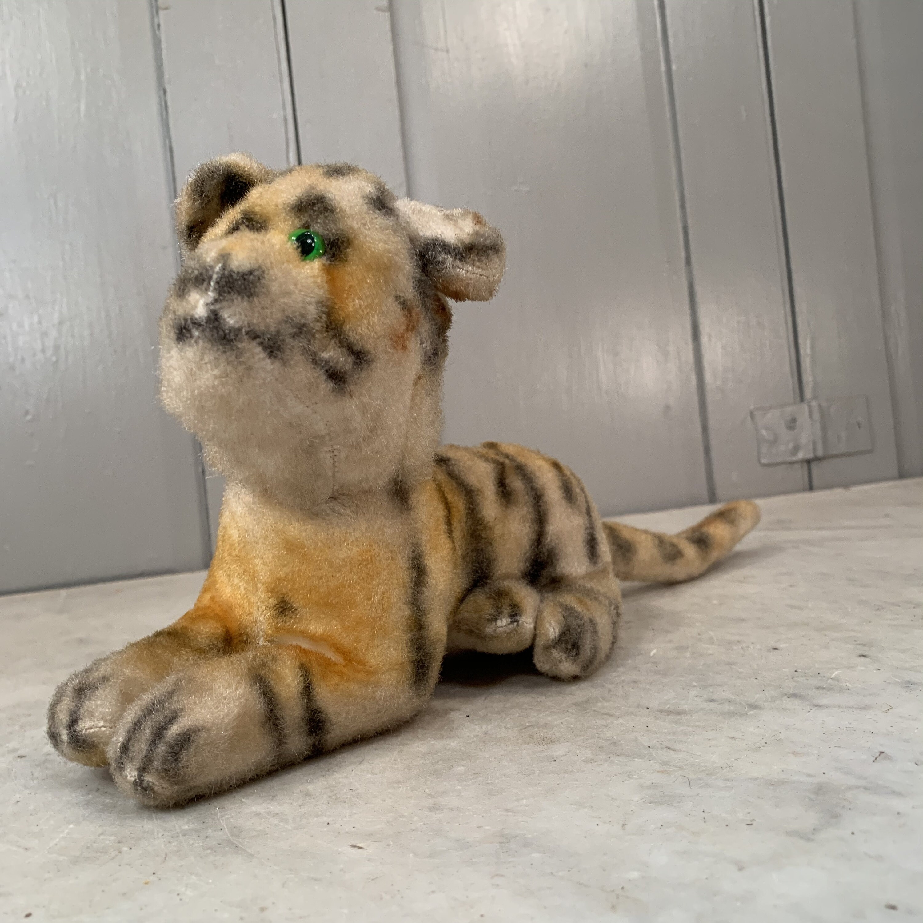 Vintage small stuffed toy tiger no 2 Etsy