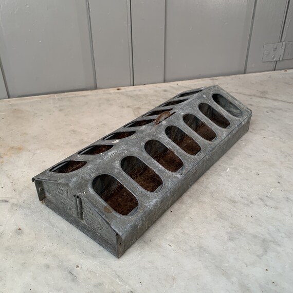 Vintage Eltex Galvanised Chicken Feeder Etsy