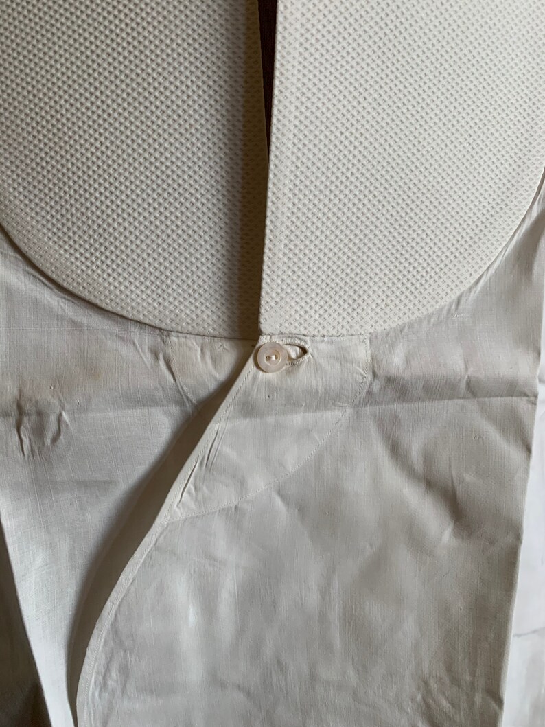 Antique English white cotton dress shirt by Hawes /& Curtis London size 16 final instalment SOLD to Joven