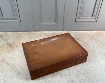 Antique wooden entomologists collectors display case box (no 2)