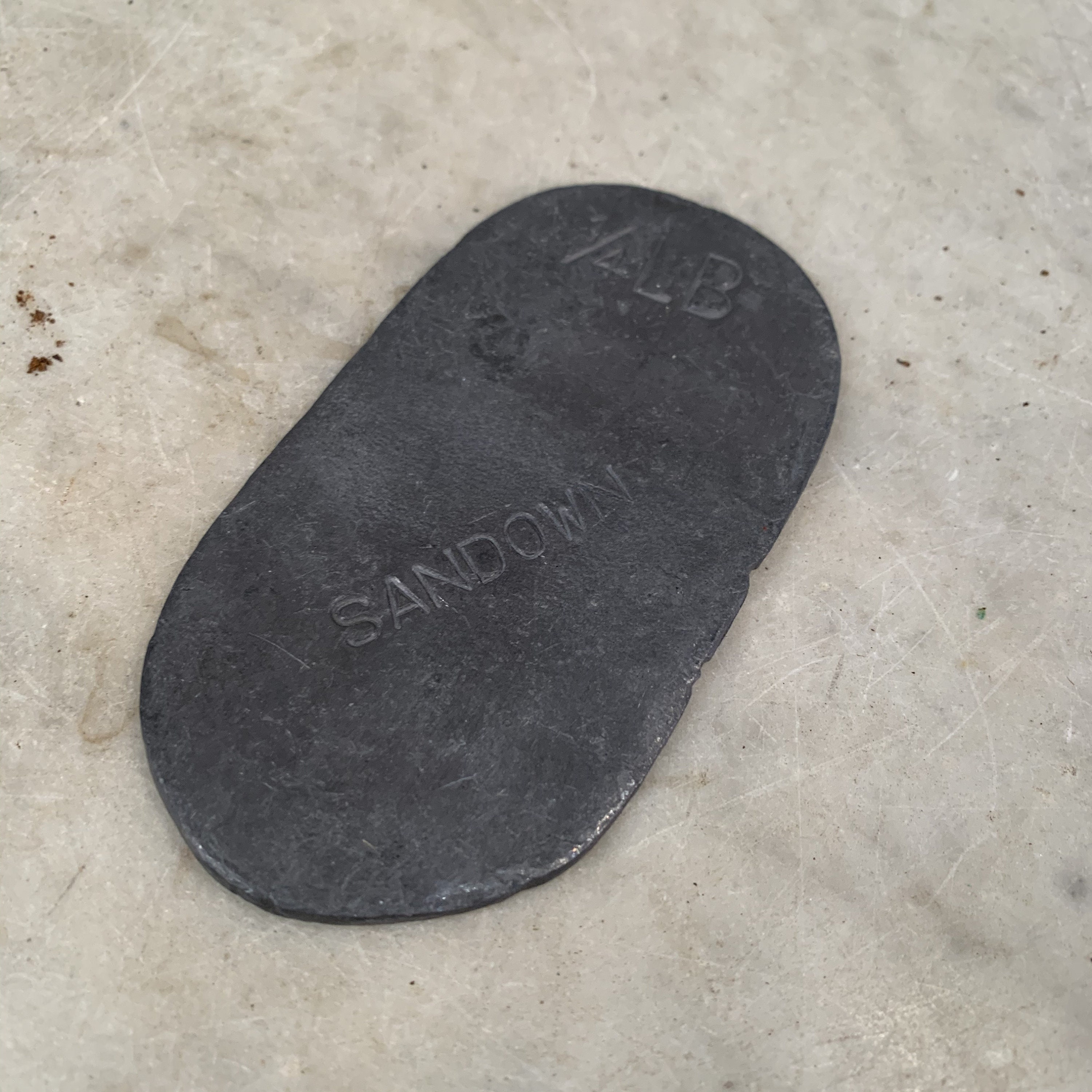 Vintage Lead Horse Racing Saddle Weight Sandown 1/4 Lb Etsy UK