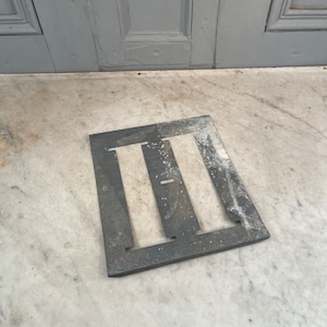 Antik Vintage Metall Schablone Buchstabe H