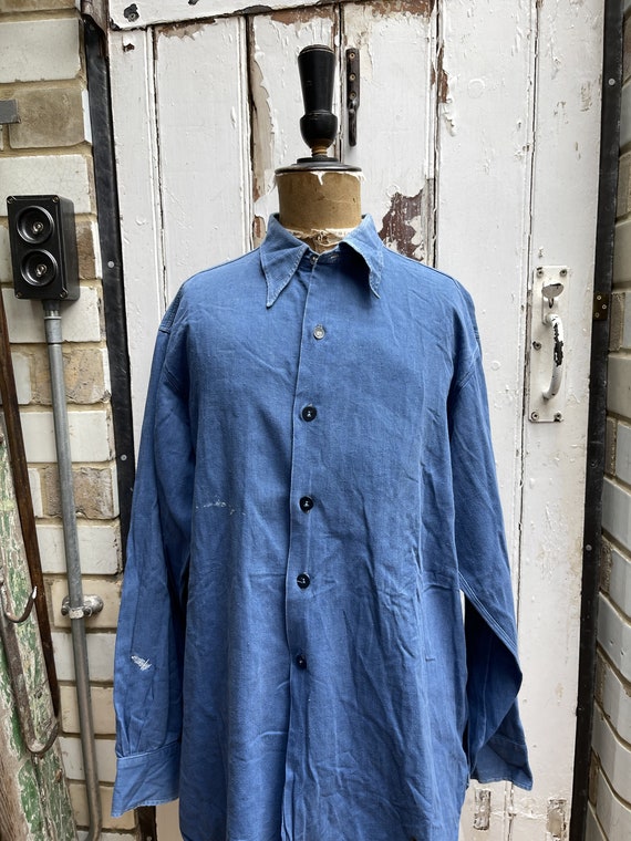 Antique Vintage Swedish Workwear Blue 