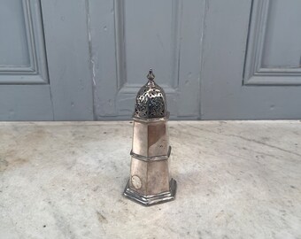 Antique Edwardian silver plated sugar shaker