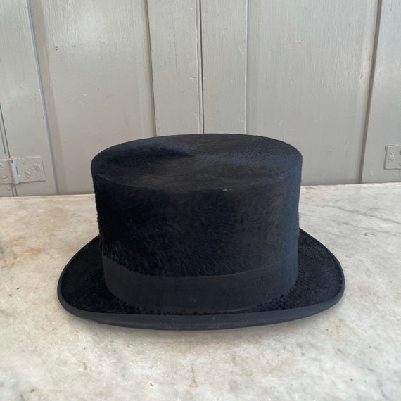 Antique Dutch black top hat by Jan W Lippits in o… - image 6