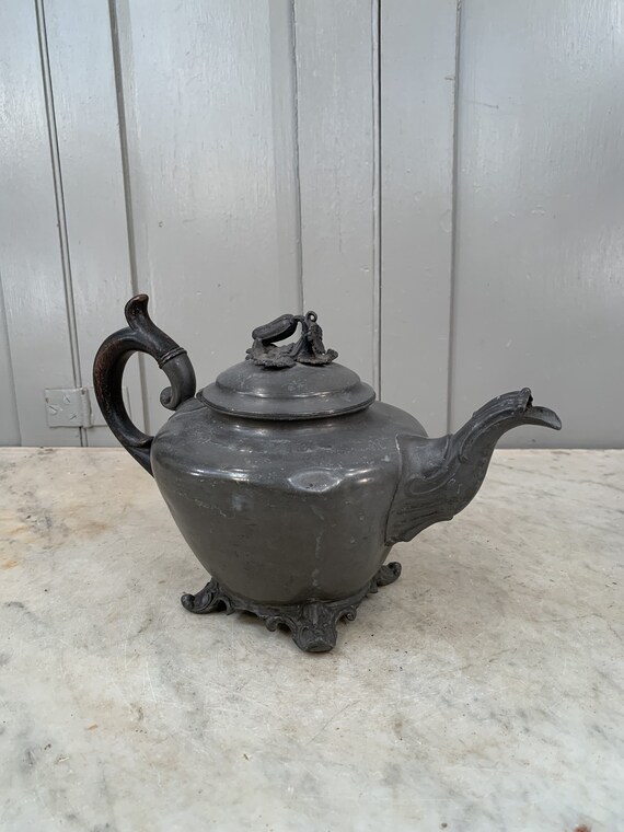 Antique James Dixon Sons Sheffield Pewter Teapot 18791920, 53 OFF