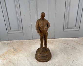 Antique Victorian cast spelter statue
