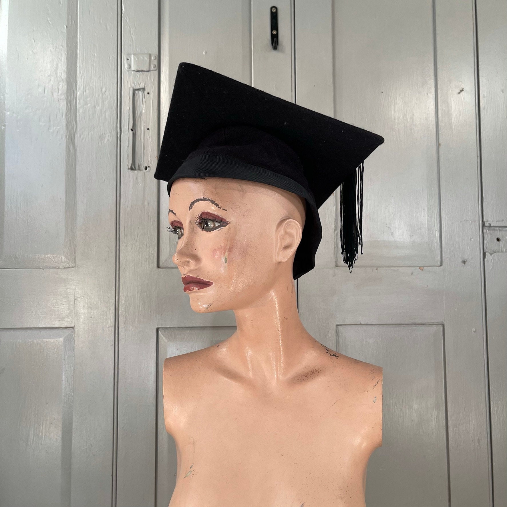 Antique Vintage University Mortar Board Hat By Ede Etsy