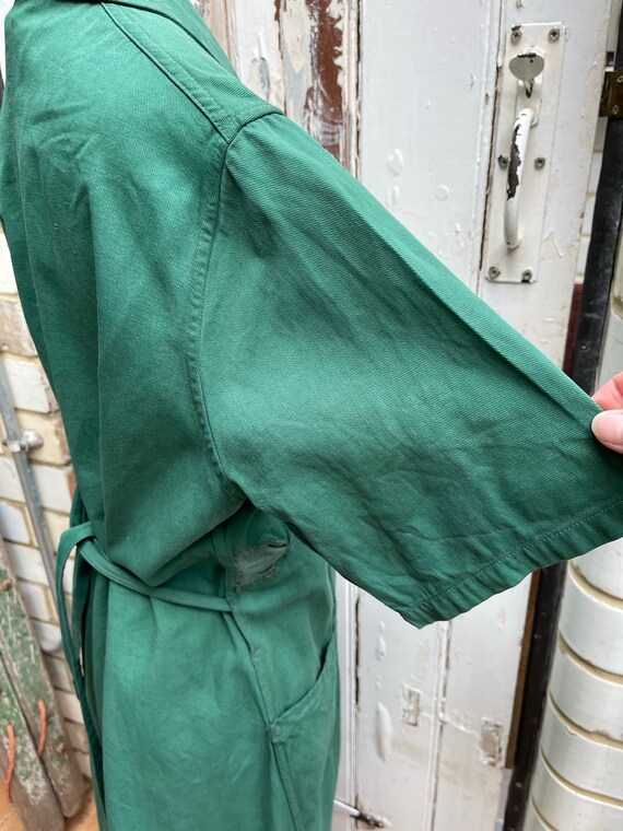 Antique British WW2 workwear green cotton chores … - image 6