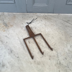 Antique French poachers fish spear