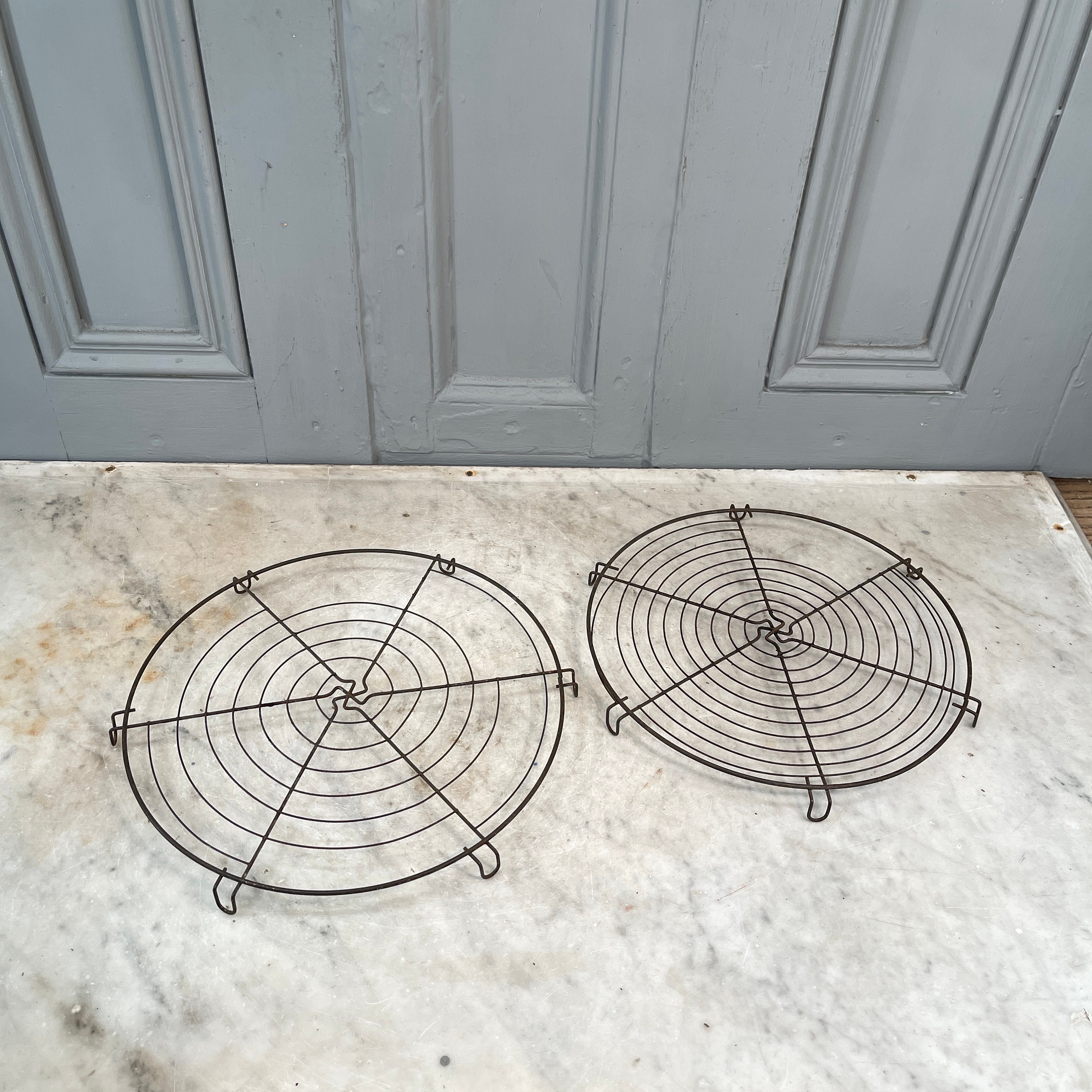 Couple of Antique Continental Wirework Round Circular Cake Baking Cooling Racks Etsy