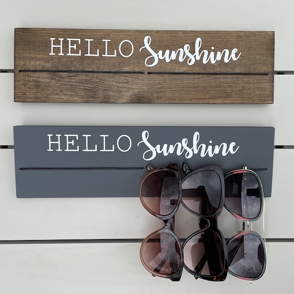 Sunglasses Hanger,Sunglass rack, Sunglasses holder,entryway decor, hello sunshine decor,