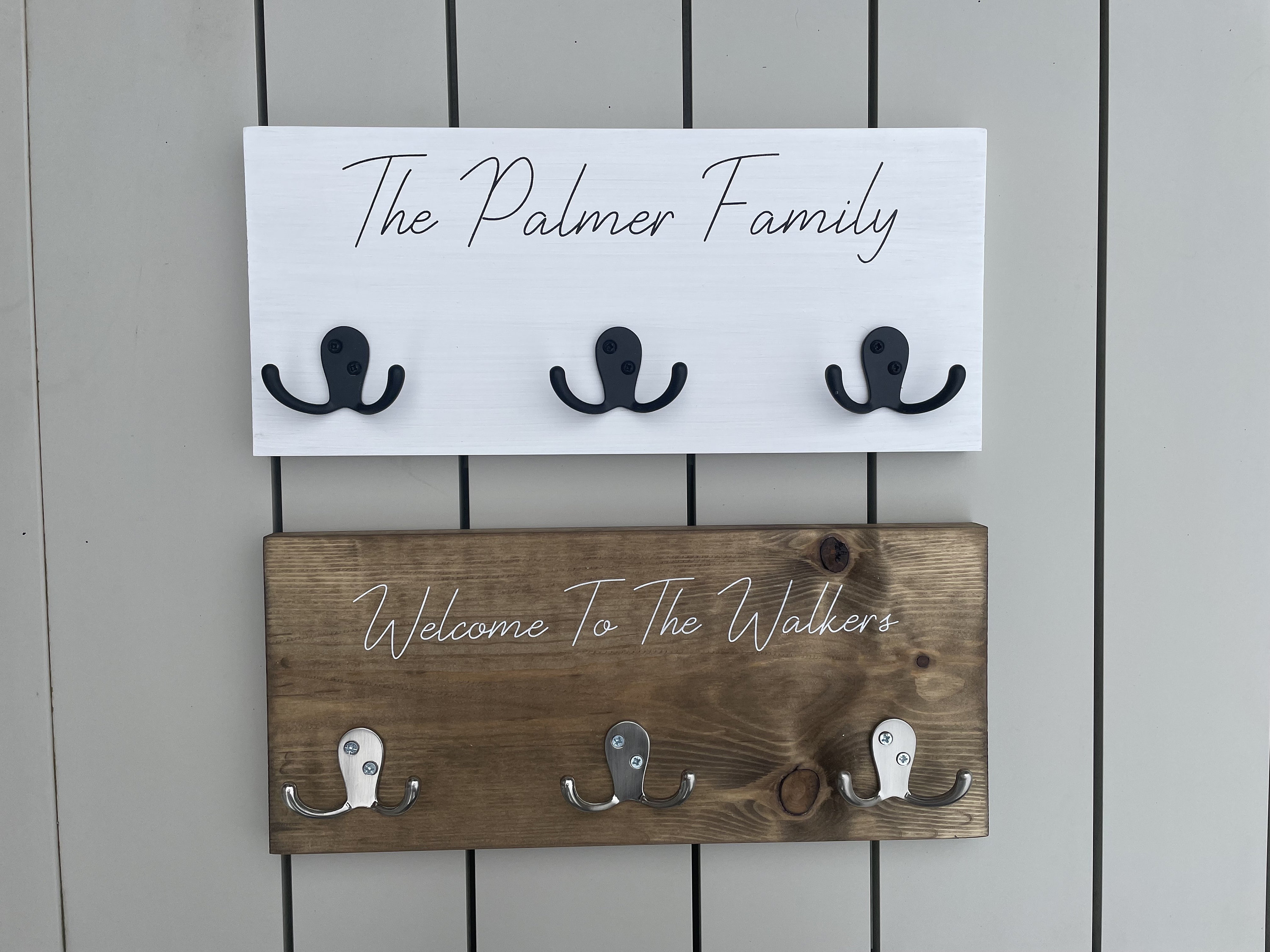 Personalised Oak Coat Hanger Personalised Oak Coat Hook Hanger