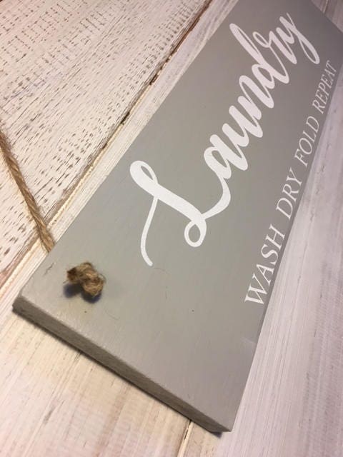 Cartel de la lavandería letrero de lavandería decoración de | Etsy