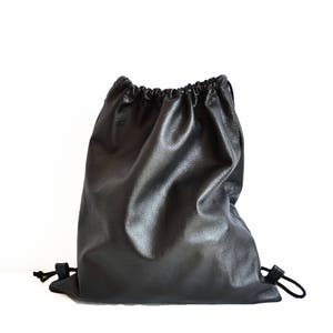 Black Leather Backpack Supple Leather Bag Leather Handbag - Etsy