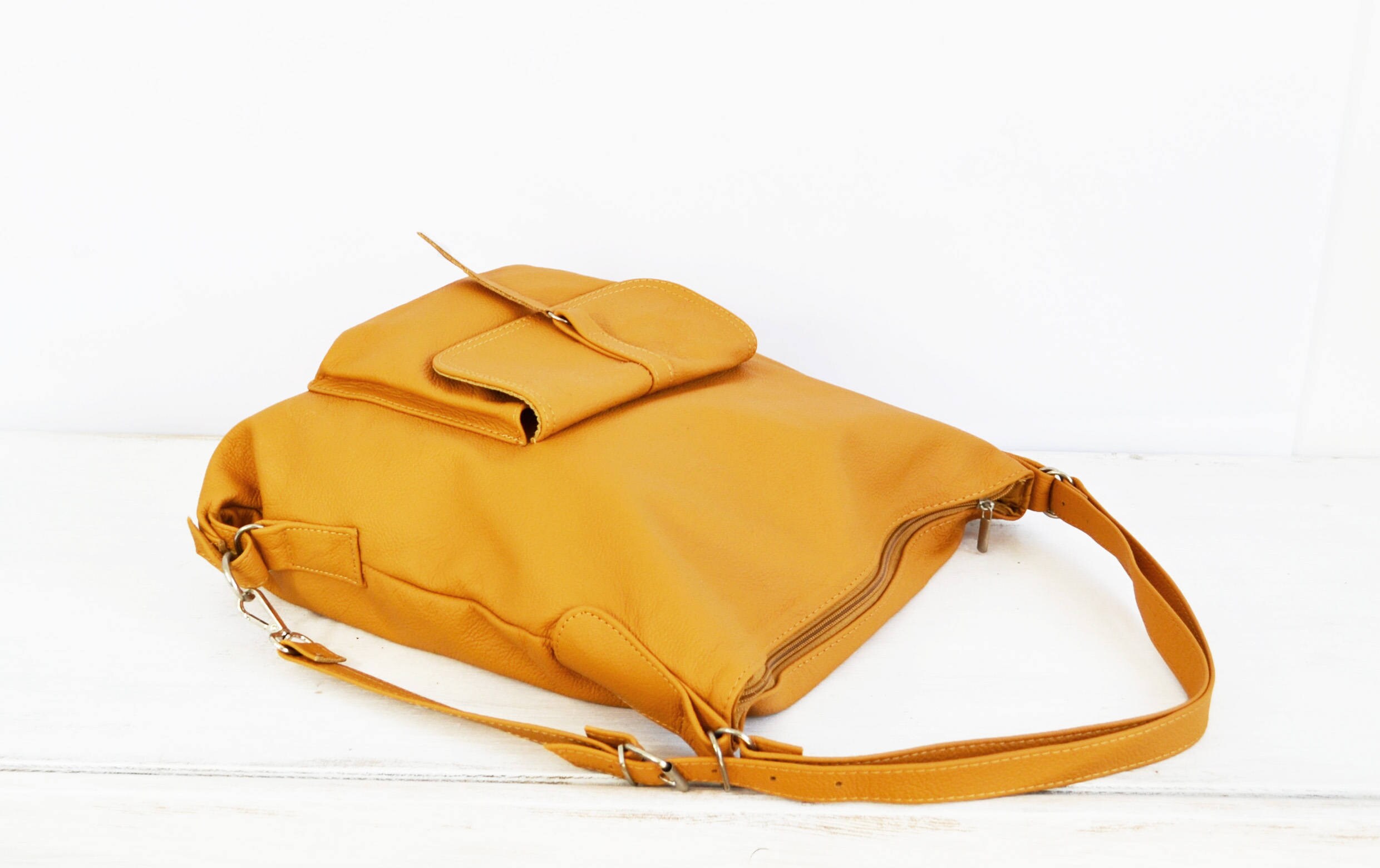 LEATHER BACKPACK PURSE Multi Way Rucksack Convertible Tote Bag Etsy