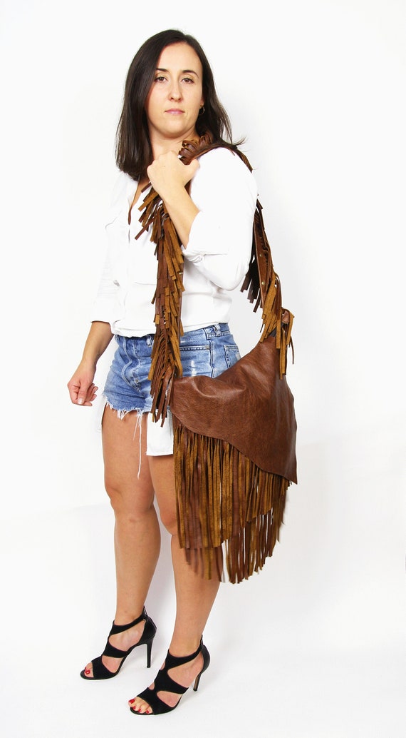 Brown hot sale boho purse