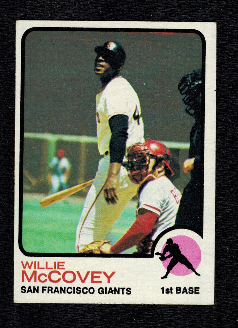 1973 TOPPS BASEBALL #410 Willie McCovey Giants Ex-Mt  Nr-Mt Condition Free Shipping!