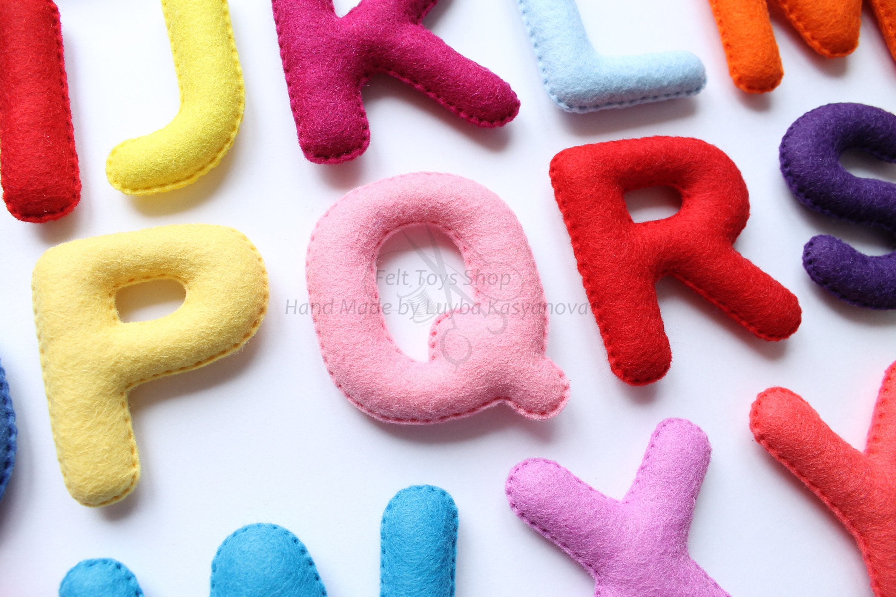 Felt alphabet letters Educational toys Preschool Etsy