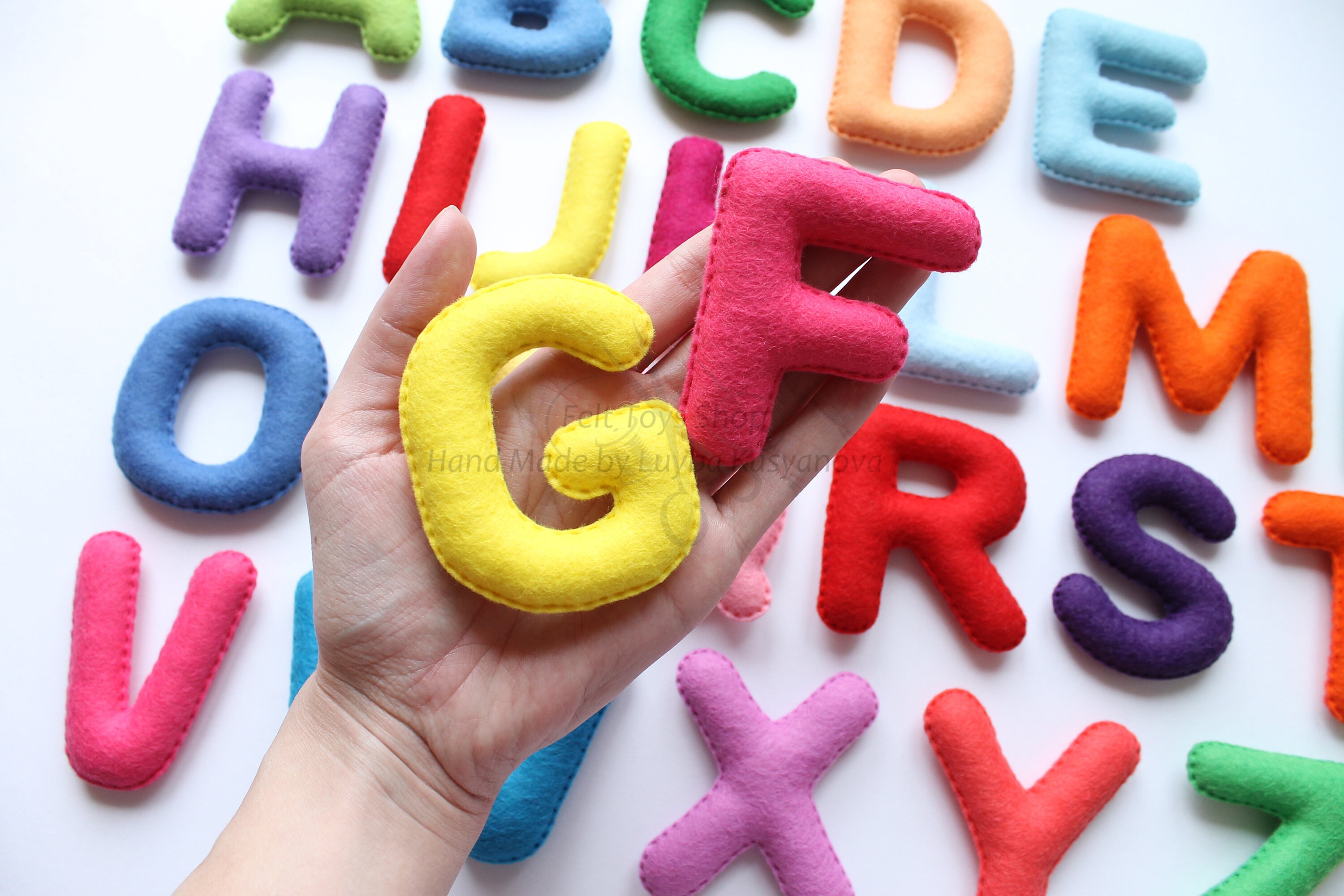 Felt alphabet letters Educational toys Preschool Etsy