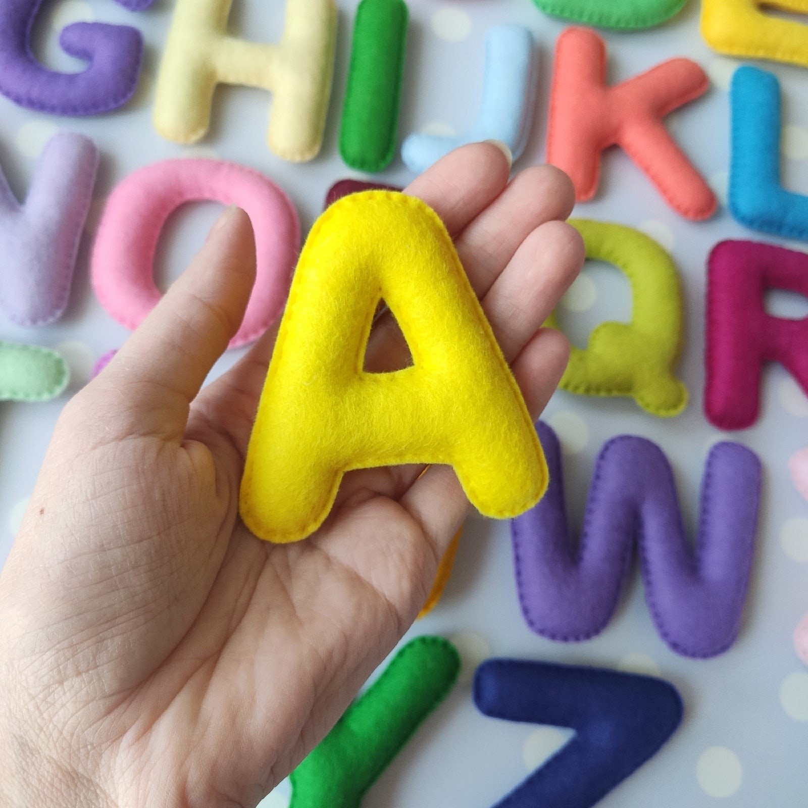 Felt alphabet letters Educational toys Preschool Etsy