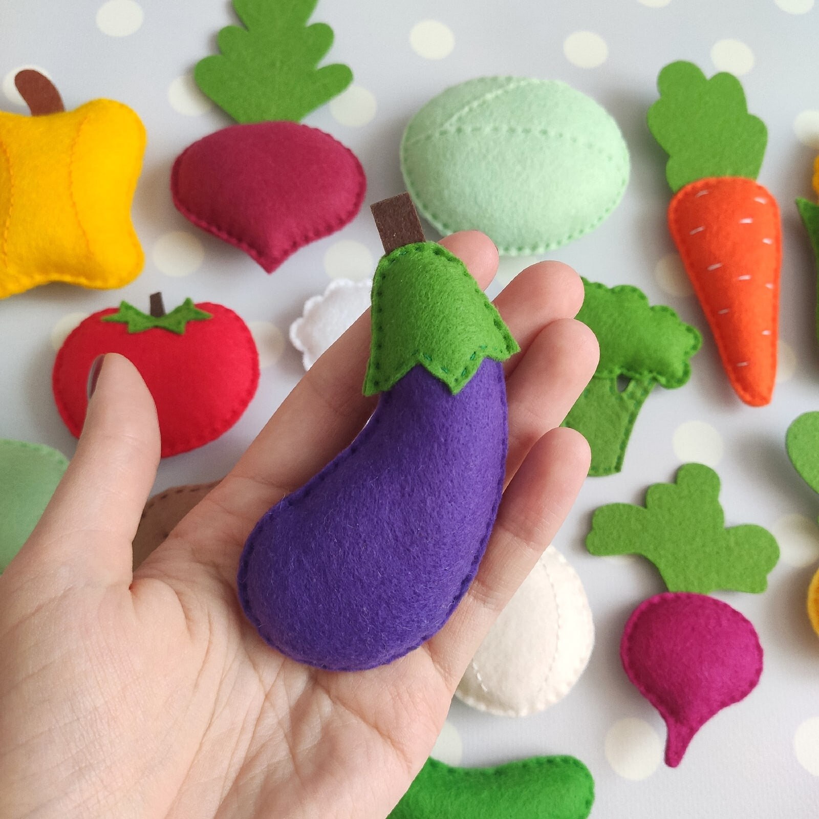 Filz GemüseSet Filz Garten spielset künstliche Lebensmittel Etsy