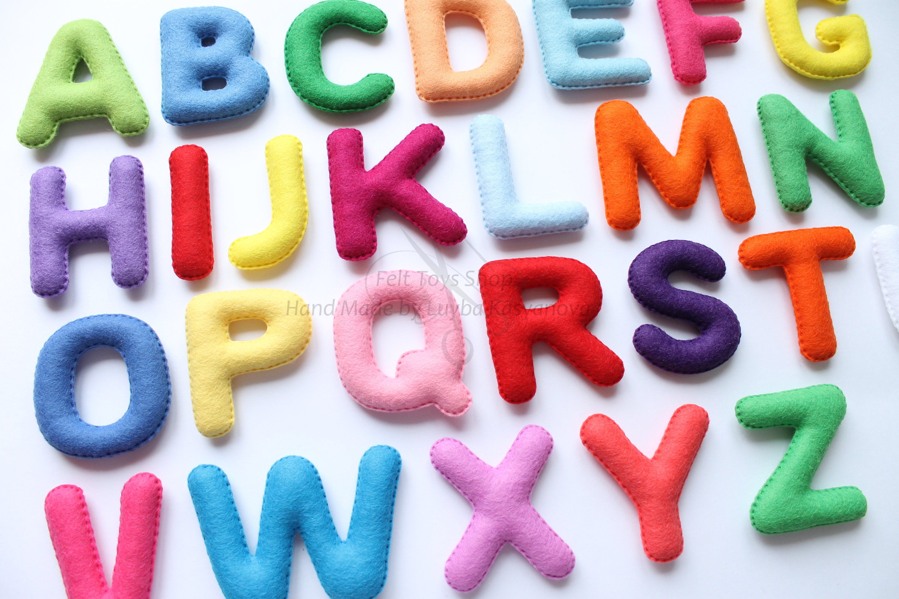 Felt alphabet letters Educational toys Preschool Etsy