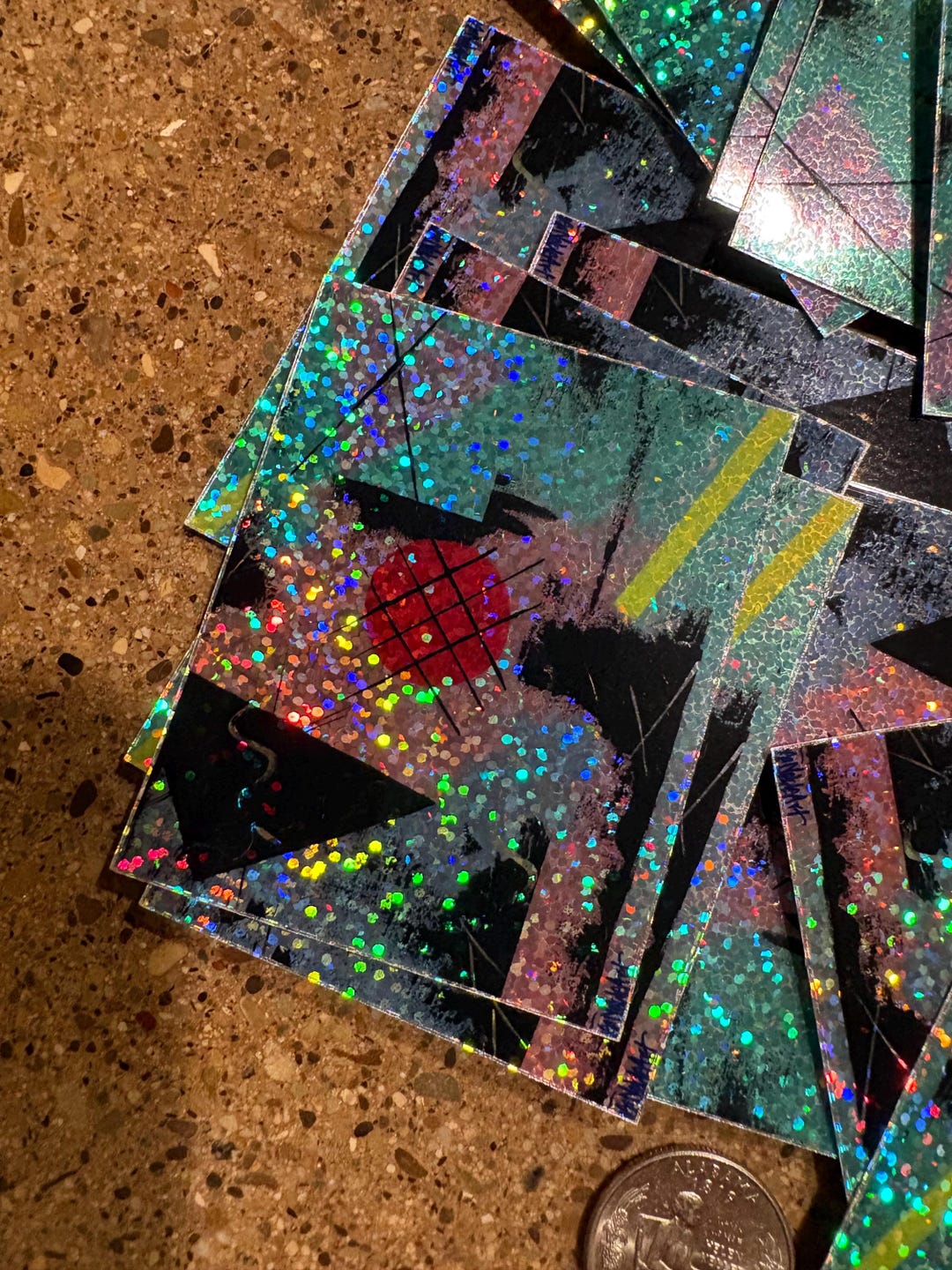 Ooak Rd357 Ebay Stickers OOAK 1984 3”x 2” Holographic Vinyl Sticker. - Etsy
