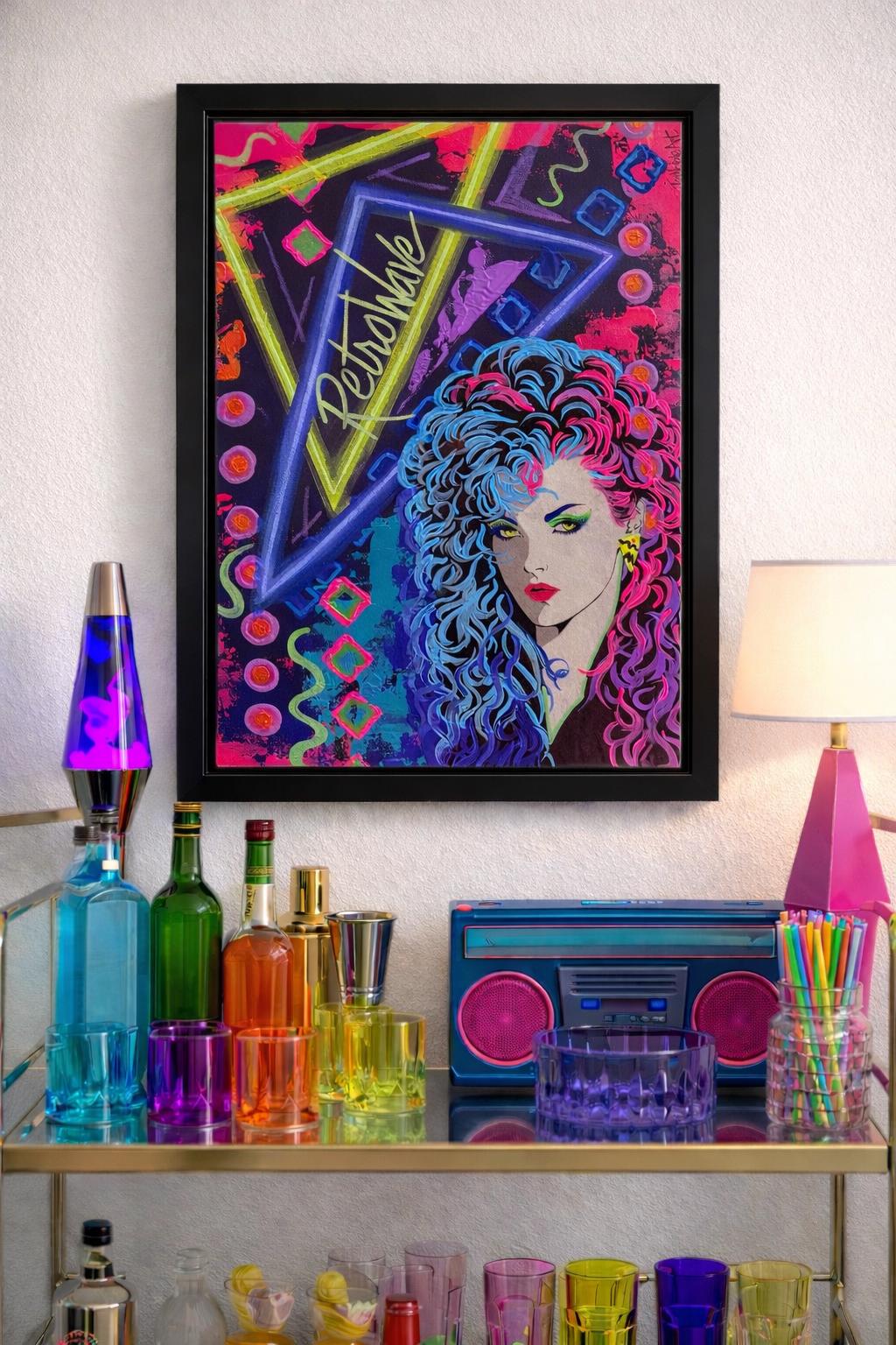80s Post Modern Wall Art - Etsy