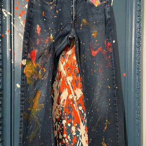 Reworked Handpainted jeans Size 30/32 511 Levi’s