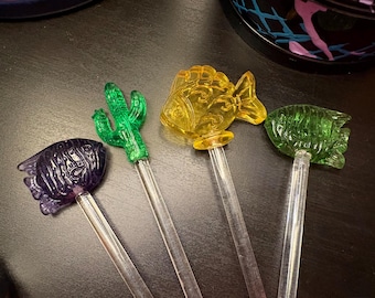 Swizzle sticks set | Reusable | Washable Drink Stirs | Barware